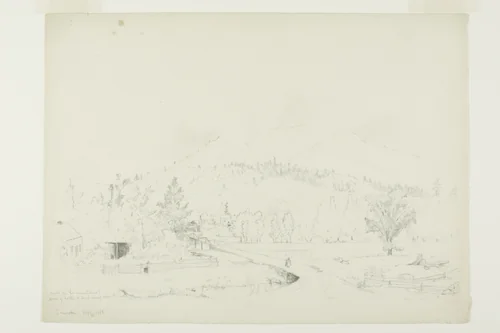 Mist on the Mountains by Jervis McEntee, drawing, 1848-1891
