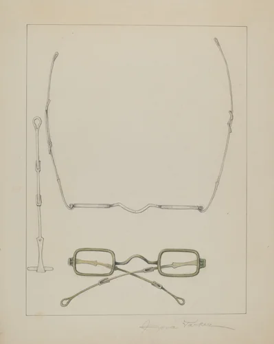 Spectacles by Cora Parker, index of american design, 1938