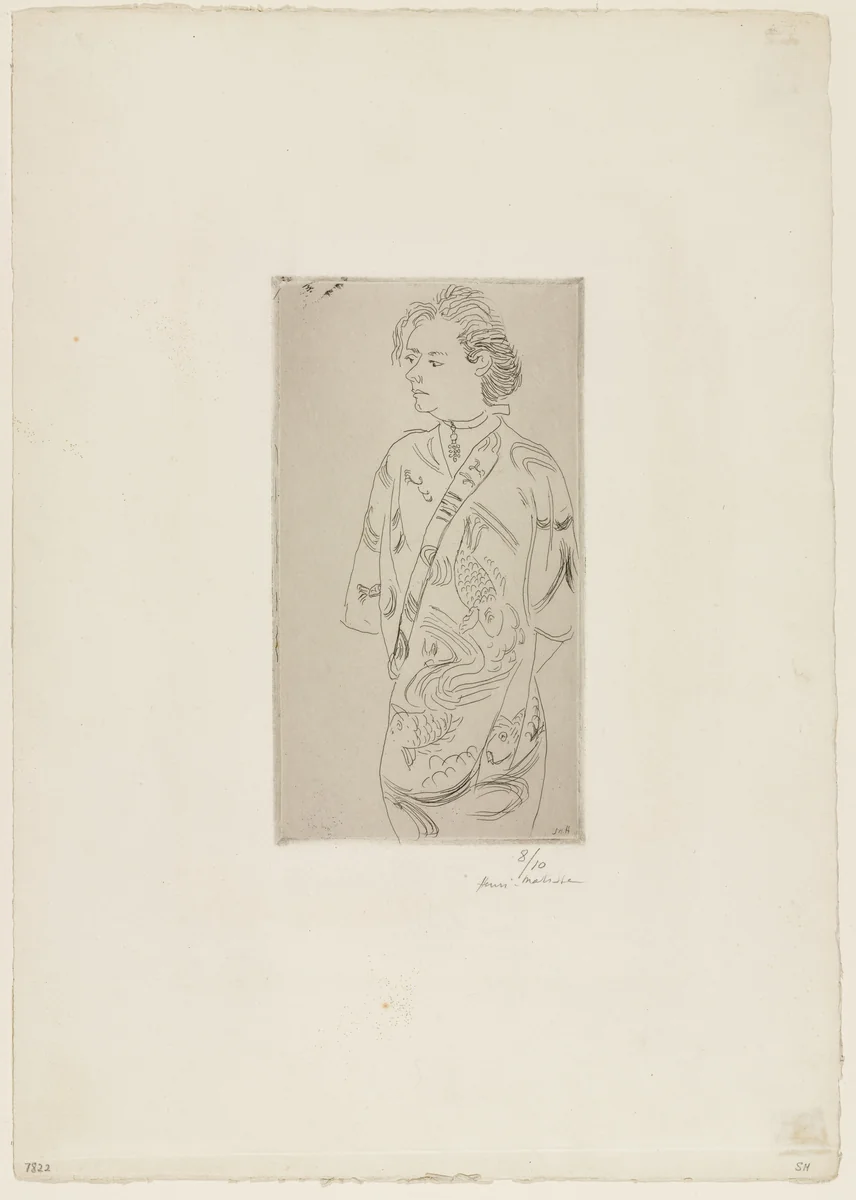 Margot in a Kimono (Margot en kimono) by Henri Matisse, print, 1915