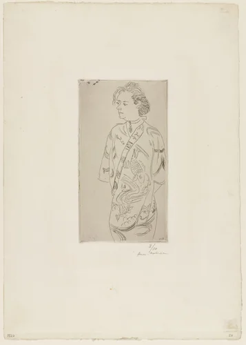 Margot in a Kimono (Margot en kimono) by Henri Matisse, print, 1915