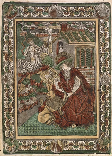 St. Jerome by Unknown, print, 1460-1470
