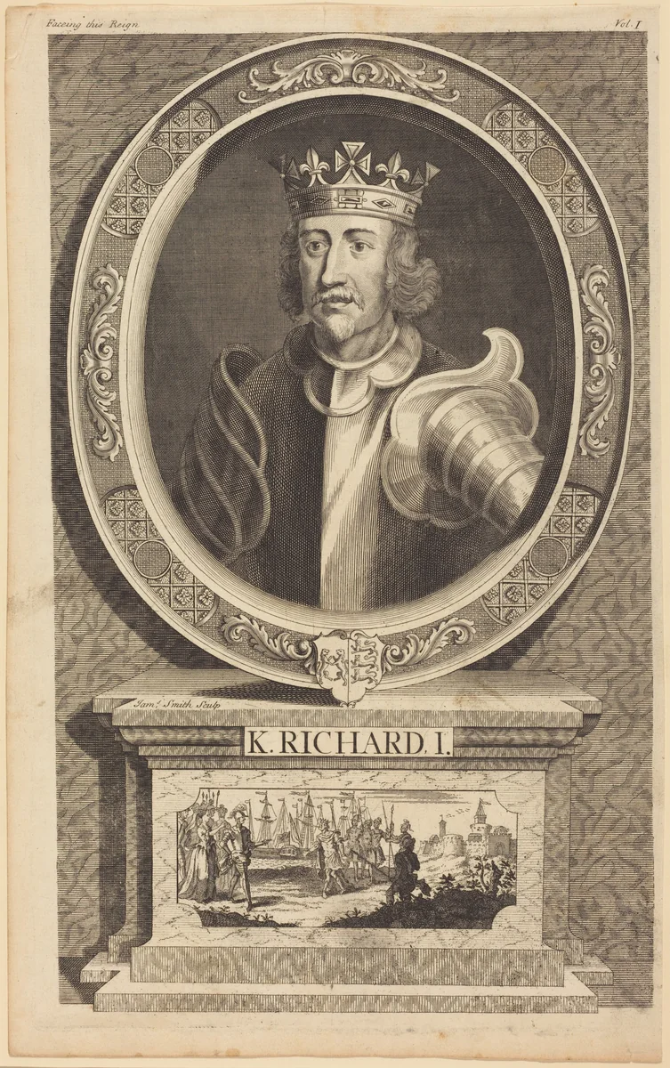 King Richard I by James Smith, print, 1733