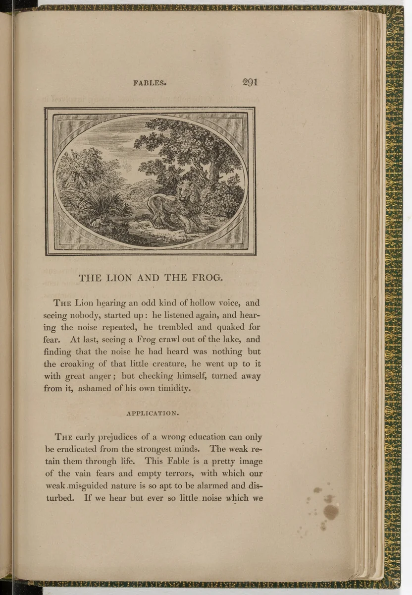 Headpiece (page 291) from The Fables of Aesop by Thomas Bewick, illustrated book, 1818