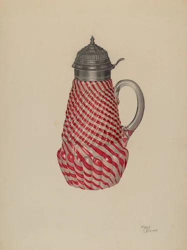 Molasses or Syrup Mug by Hugh Clarke, index of american design, 1938
