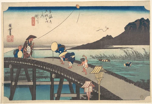 Kakegawa, Akihasan Empo by Utagawa Hiroshige (歌川広重), print, 1824-1844