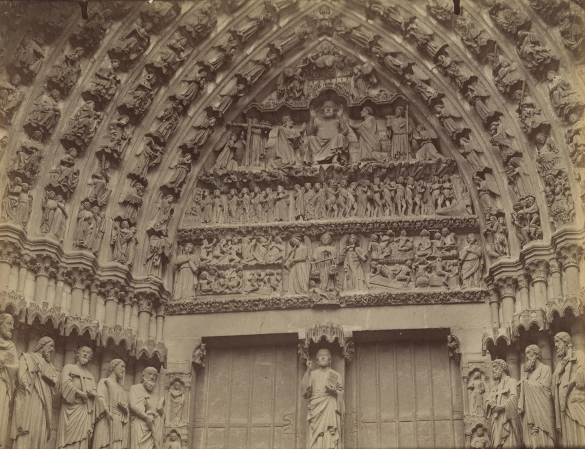 Amiens, Portail Central by Eugène Atget, photograph, 1899