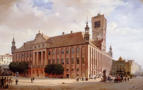 City Hall at Thorn by Eduard Gaertner, painting, 1848