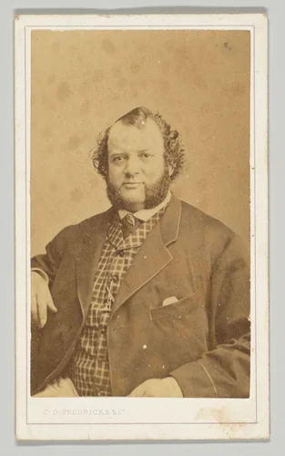 [Unidentified Man] by Charles DeForest Fredricks, photograph, 1860-1869