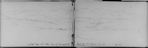 Catskills, 1871 (from Sketchbook) by Daniel Huntington, artwork, 1870