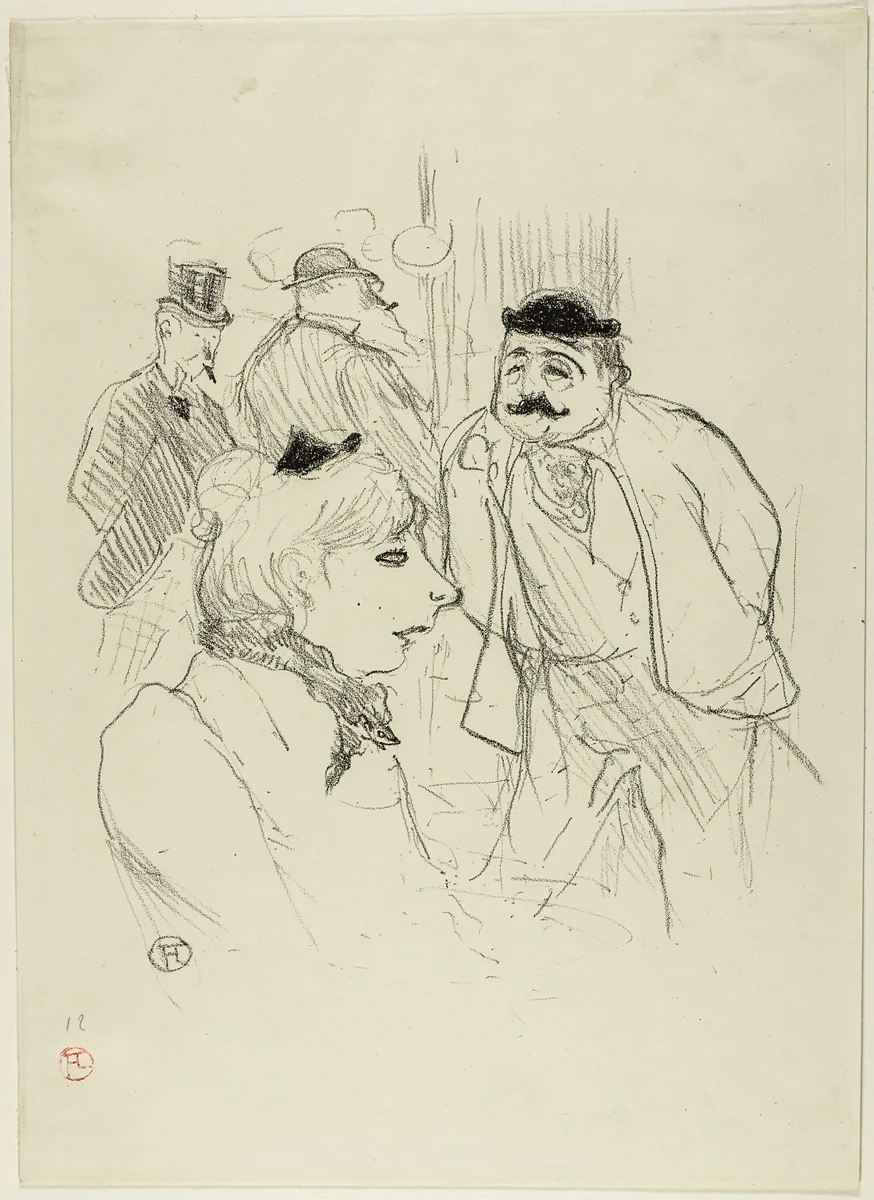 The Stalk—Moulin Rouge by Henri de Toulouse-Lautrec, print, 1894