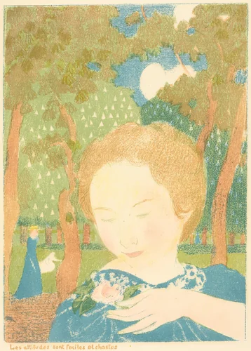 Les attitudes sont faciles et chastes by Maurice Denis, print, 1892-1899