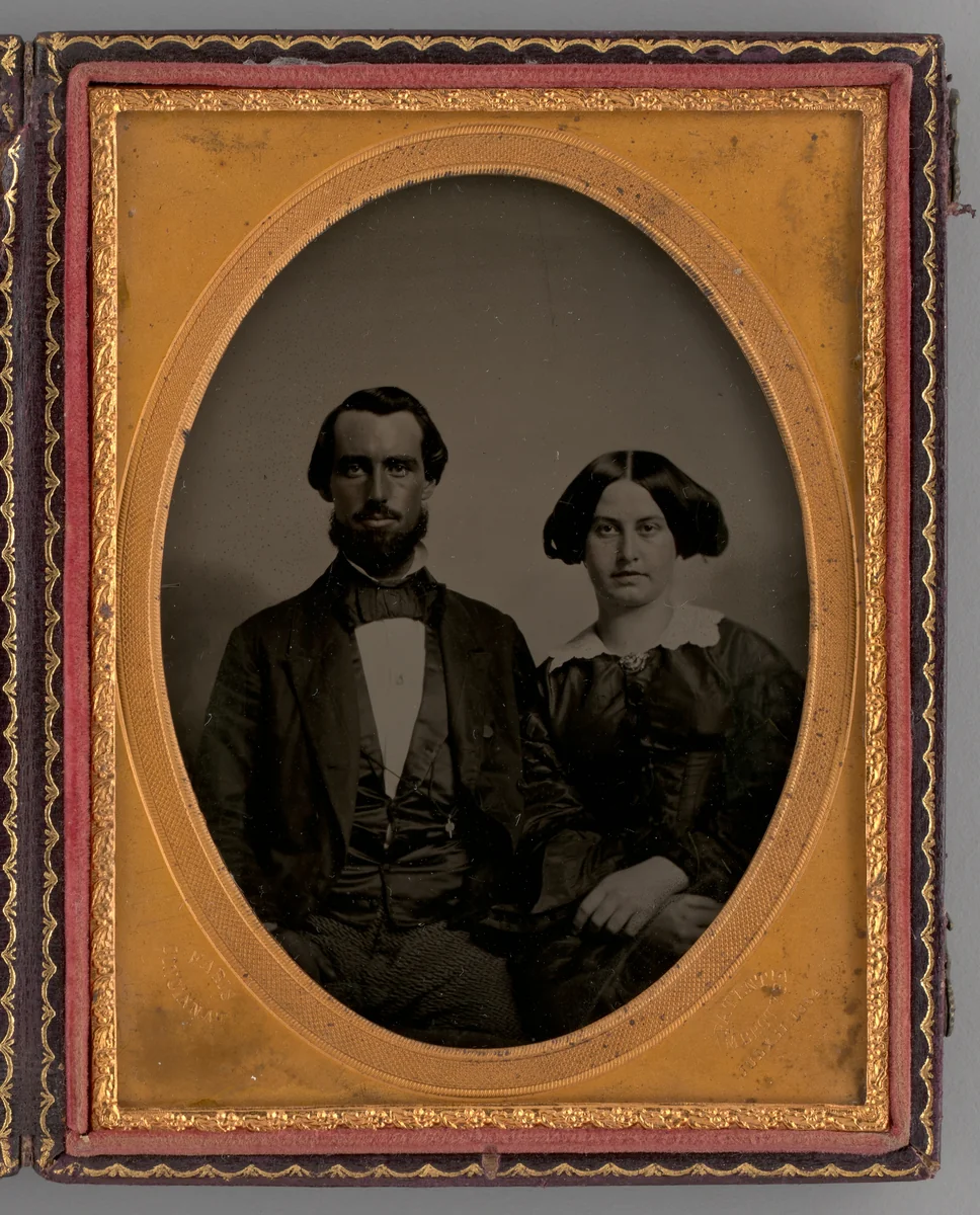 Untitled (Portrait of a Man and a Woman) by Thomas Faris, other, 1863