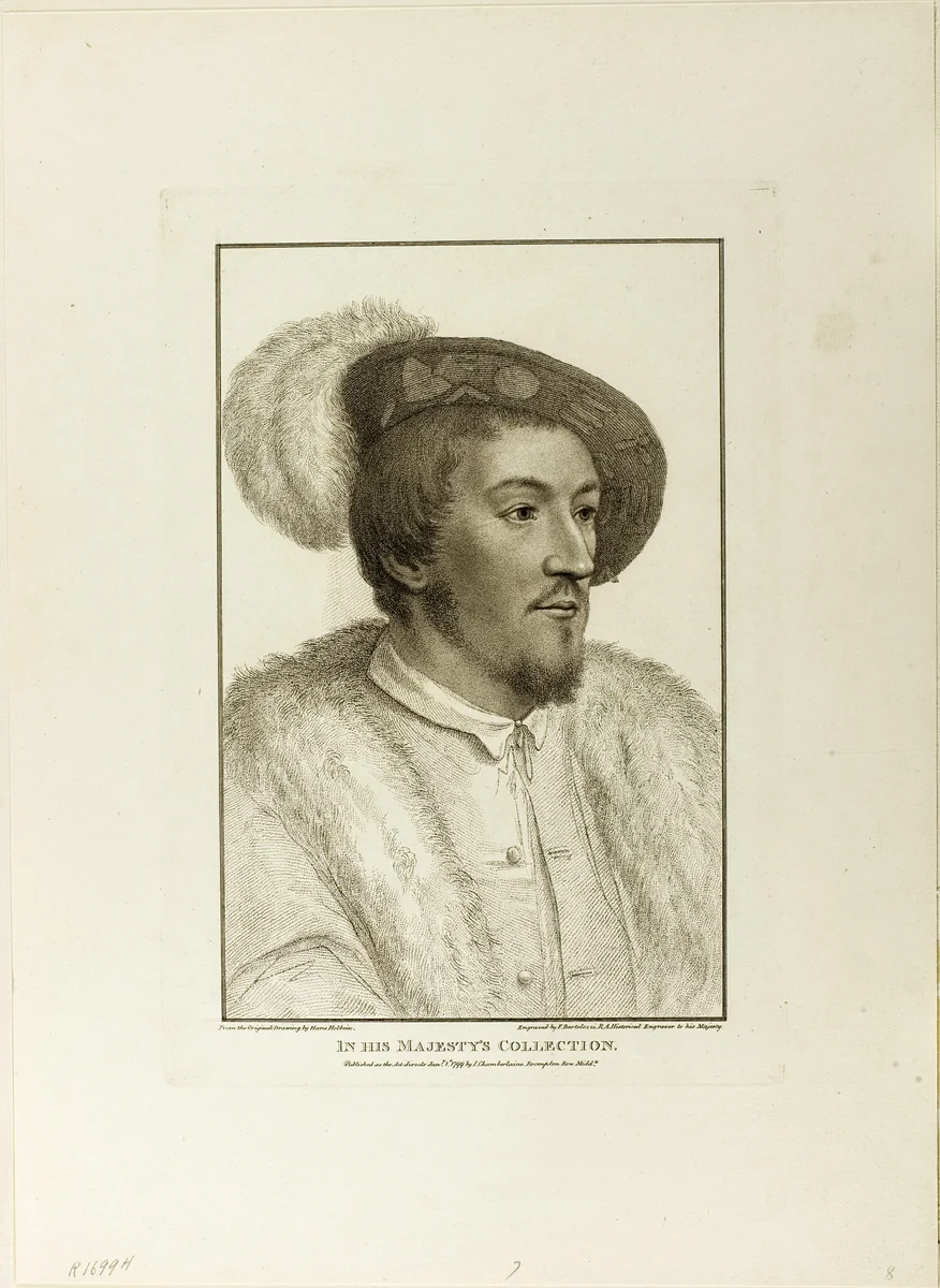 Portrait of a Young Man by Francesco Bartolozzi, print, 1799