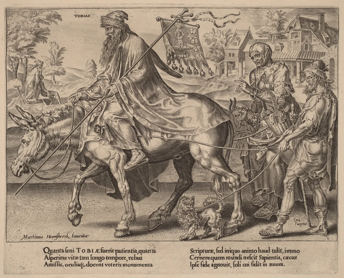 The Triumph of Tobias by Dirck Volckertz Coornhert, print, 1559