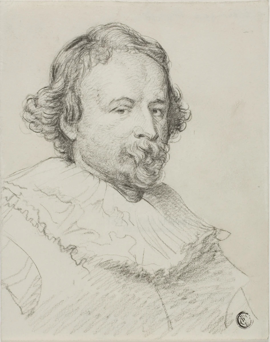 Jan Mildert by Anthony van Dyck, drawing, 1740-1860