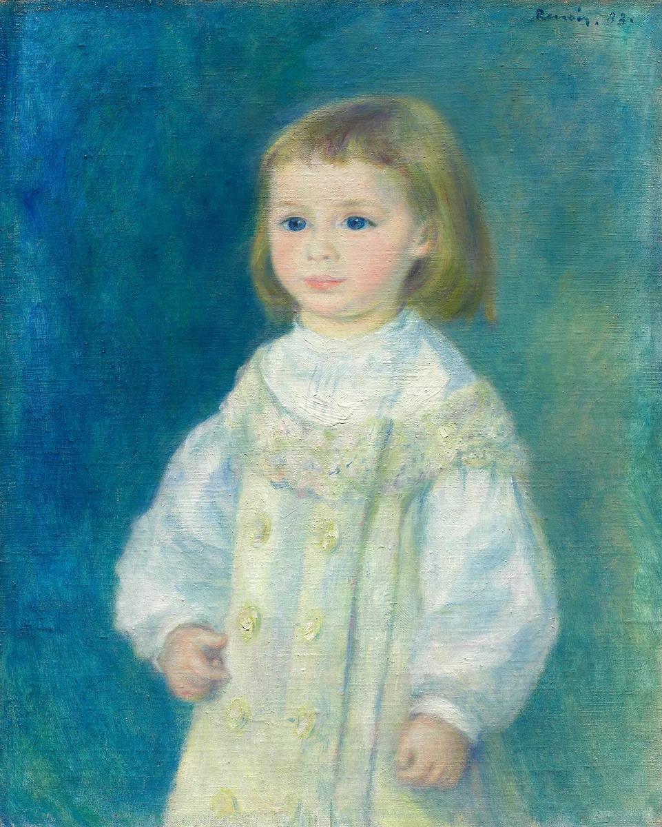 Lucie Berard (Child in White) by Pierre-Auguste Renoir, painting, 1883