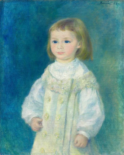 Lucie Berard (Child in White) by Pierre-Auguste Renoir, painting, 1883