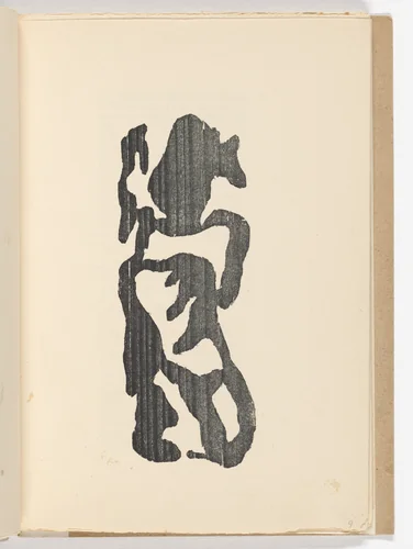 Plate (folio 5) from Twenty-five Poems (Vingt-cinq poèmes) by Jean Arp, illustrated book, 1918