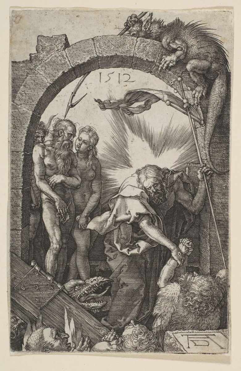 Christ in Limbo, from "The Passion" by Albrecht Dürer, print, 1512