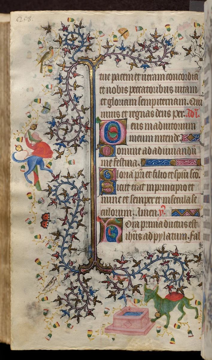 Hours of Charles the Noble, King of Navarre (1361-1425): fol. 129v, Text by Master of the Brussels Initials and Associates, book, 1400-1410