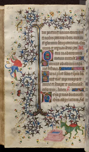 Hours of Charles the Noble, King of Navarre (1361-1425): fol. 129v, Text by Master of the Brussels Initials and Associates, book, 1400-1410
