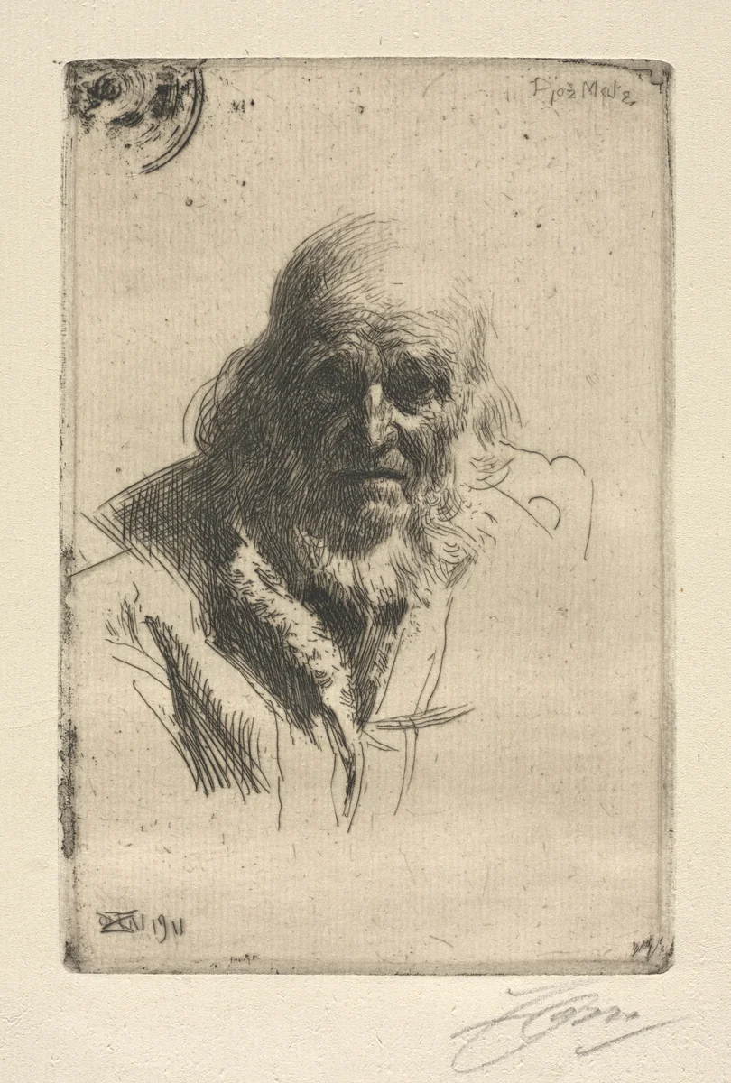 Djos Mats by Anders Zorn, print, 1911