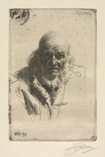 Djos Mats by Anders Zorn, print, 1911