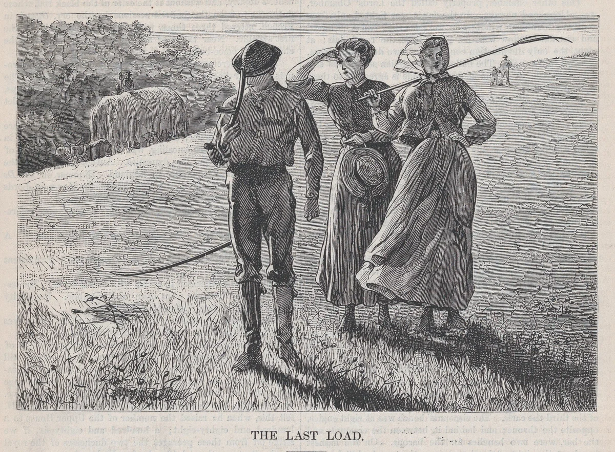 The Last Load (from "Appleton's Journal," Vol. I) by Winslow Homer, print, 1869