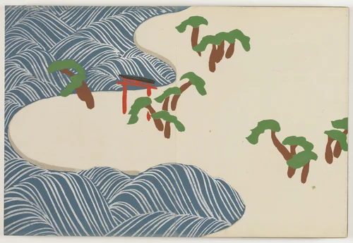 Flowers of a Hundred Worlds (Momoyogusa): Suminoe (Suminoe) by Kamisaka Sekka, book, 1909-1910