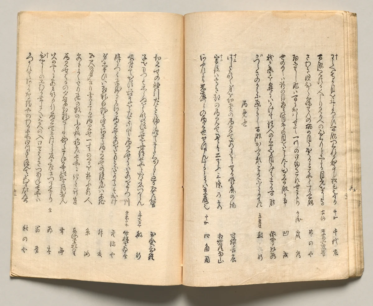 Spread Nineteen from Volume Five of People of Japan in Light Verse (Kyōka) by Utagawa Hiroshige (歌川広重), book, 1857