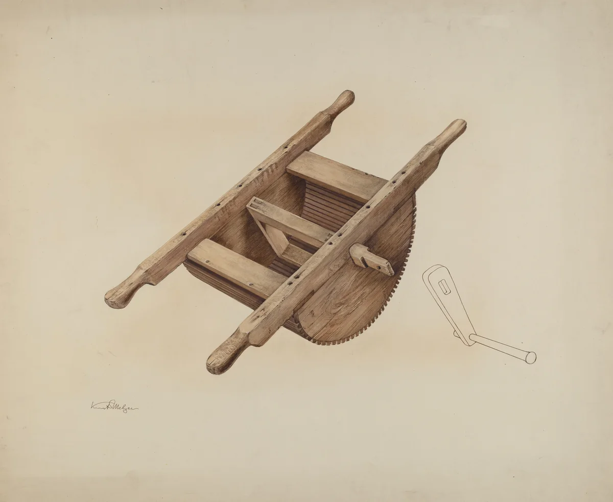 Grape Crusher by Kurt Melzer, index of american design, 1937