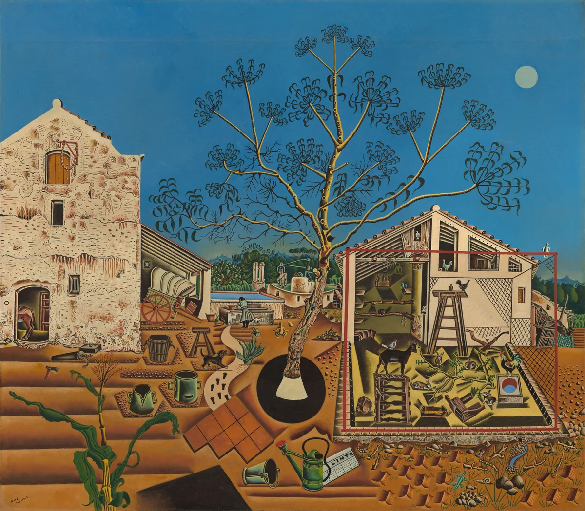 The Farm by Joan Miró, painting, 1921-1922