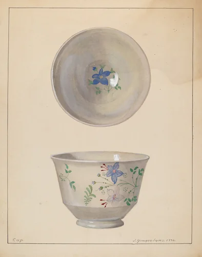 Tea Cup by J. Howard Iams, index of american design, 1936