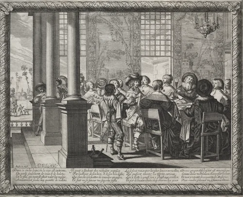 The Prodigal Son: The Feast in Honor of the Prodigal's Return by Abraham Bosse, print, 1635