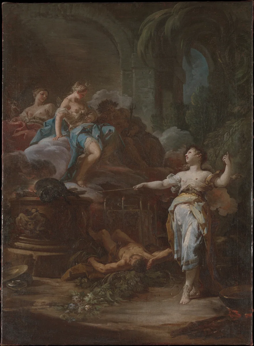 Medea Rejuvenating Aeson by Corrado Giaquinto, painting, 1755-1765
