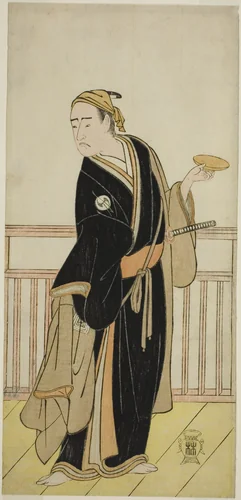 The Actor Ichikawa Yaozo III as Oboshi Yuranosuke in the Play Kanadehon Chushingura, Performed at the Nakamura Theater in the Fifth Month, 1786 by Katsukawa Shunsho (勝川 春章), print, 1781-1791