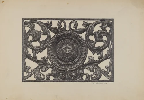 Window Grille by Austin L. Davison, index of american design, 1937