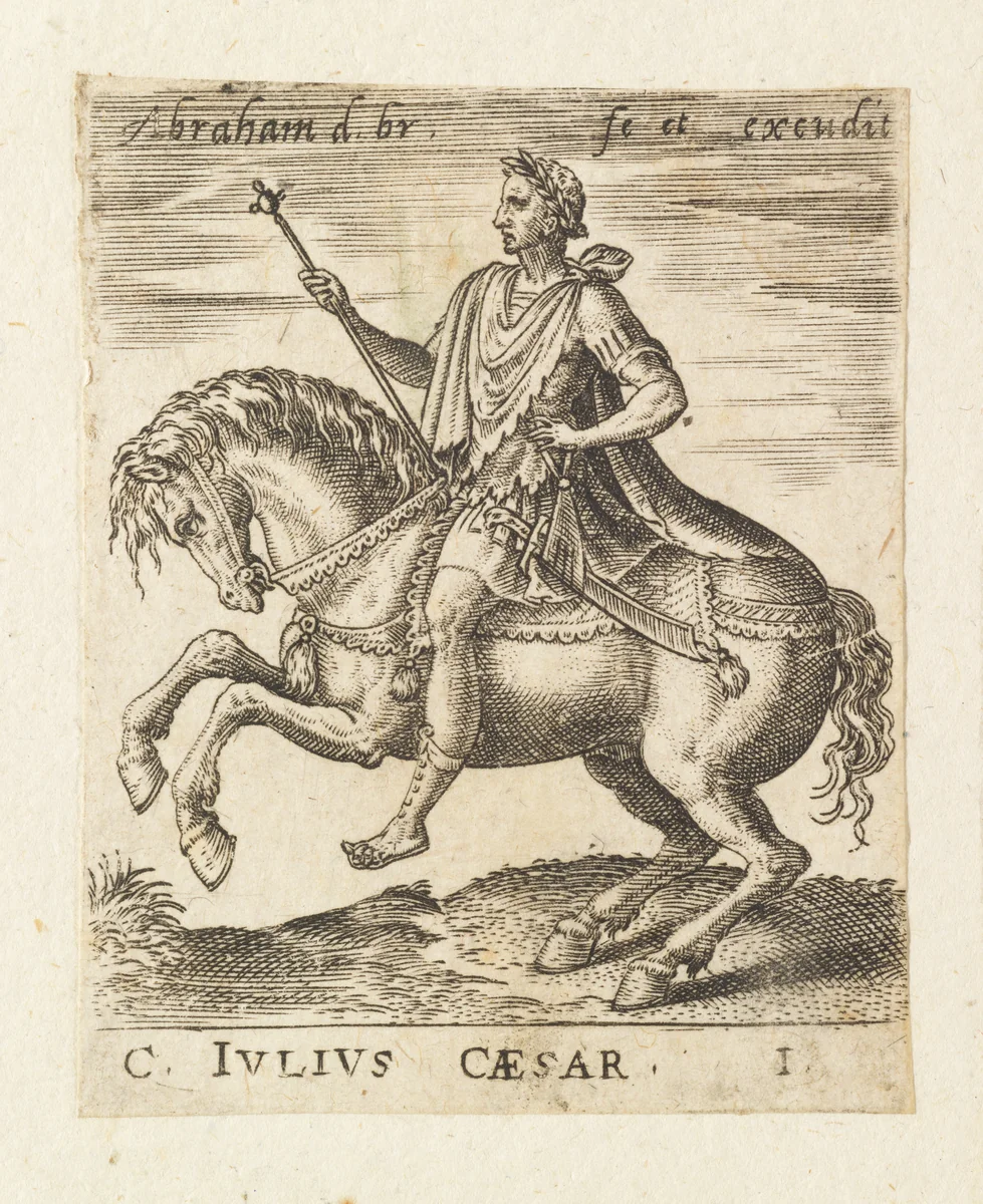 C. Julius Caesar, from "Twelve Caesars on Horseback" by Abraham de Bruyn, print, 1560-1592