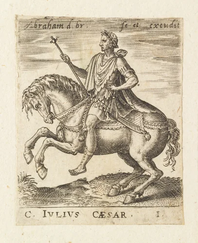 C. Julius Caesar, from "Twelve Caesars on Horseback" by Abraham de Bruyn, print, 1560-1592
