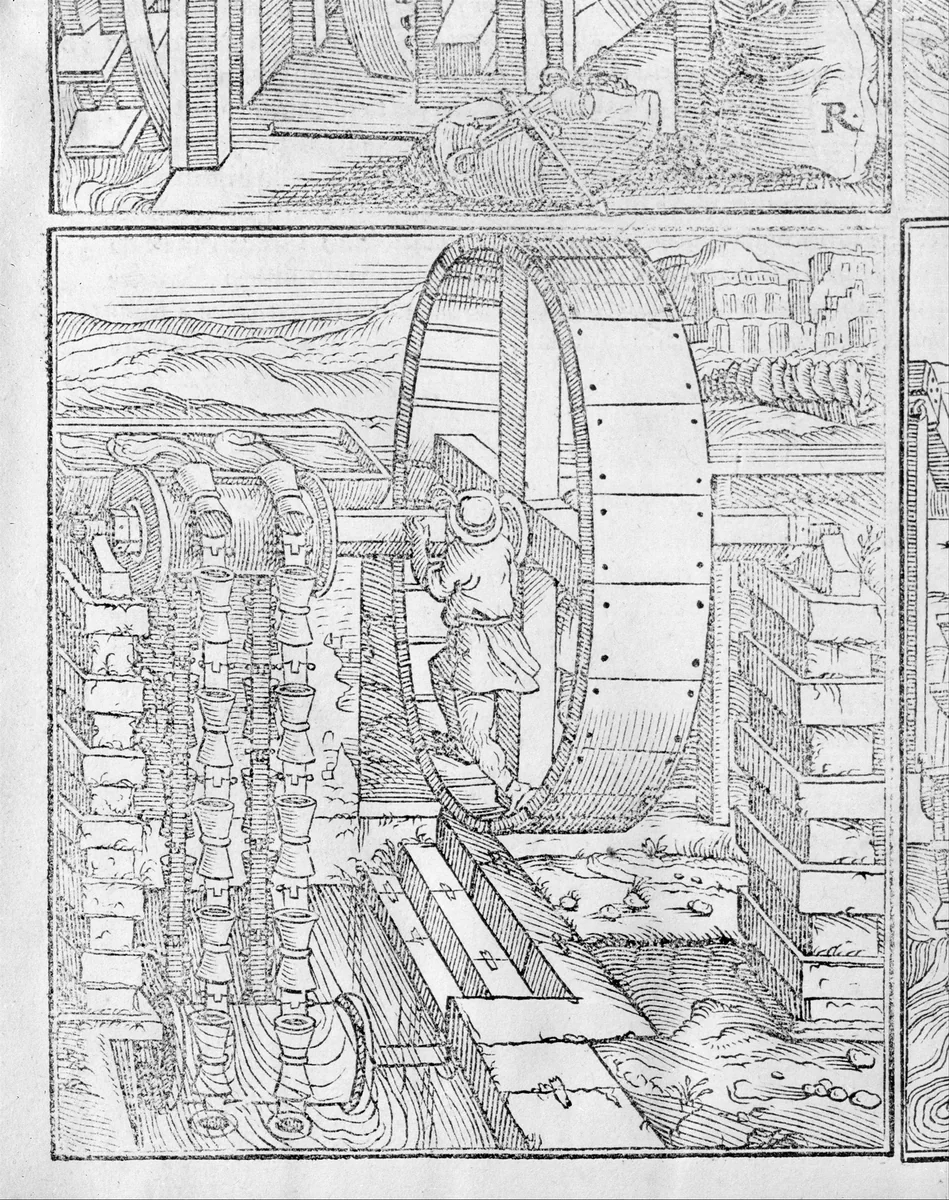 I dieci libri dell'architettura di M. Vitruvio tradutti et commentati da monsignor Barbaro eletto patriarca d'aquileggia by Marcus Pollio Vitruvius, book, 1556