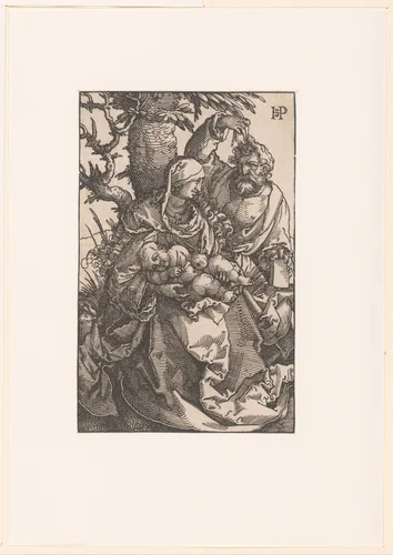 Maria met kind en peer by anonymous, print, 1521