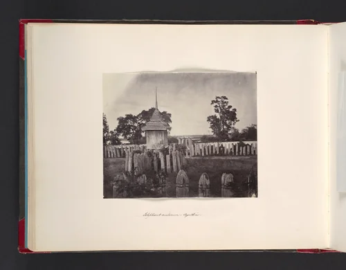 Elephant Enclosure, Ayuthia by John Thomson, photograph, 1865
