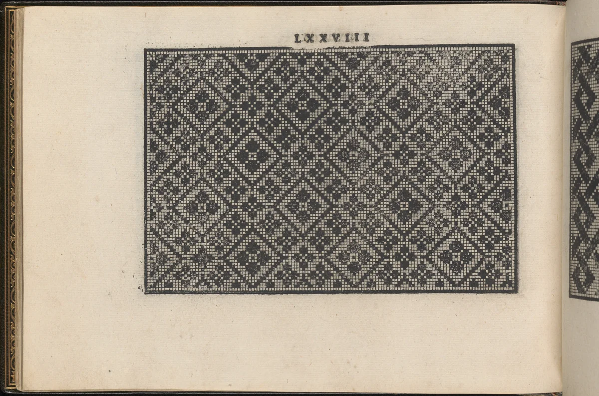 La Vera Perfettione del Disegno di varie sorti di recami, page 39 (verso) by Giovanni Ostaus, book, 1567