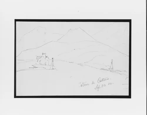 Catene de Cattaro (from Sketchbook) by Mary Newbold Sargent, artwork, 1904