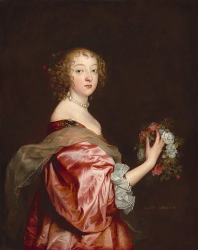 Catherine Howard, Lady d'Aubigny by Anthony van Dyck, painting, 1638