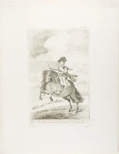 Baltasar Carlos by Francisco José de Goya y Lucientes, print, 1778