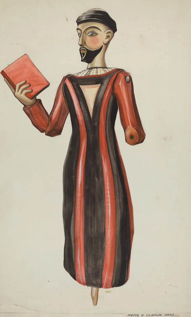Bulto, St. Francis by Majel G. Claflin, index of american design, 1936