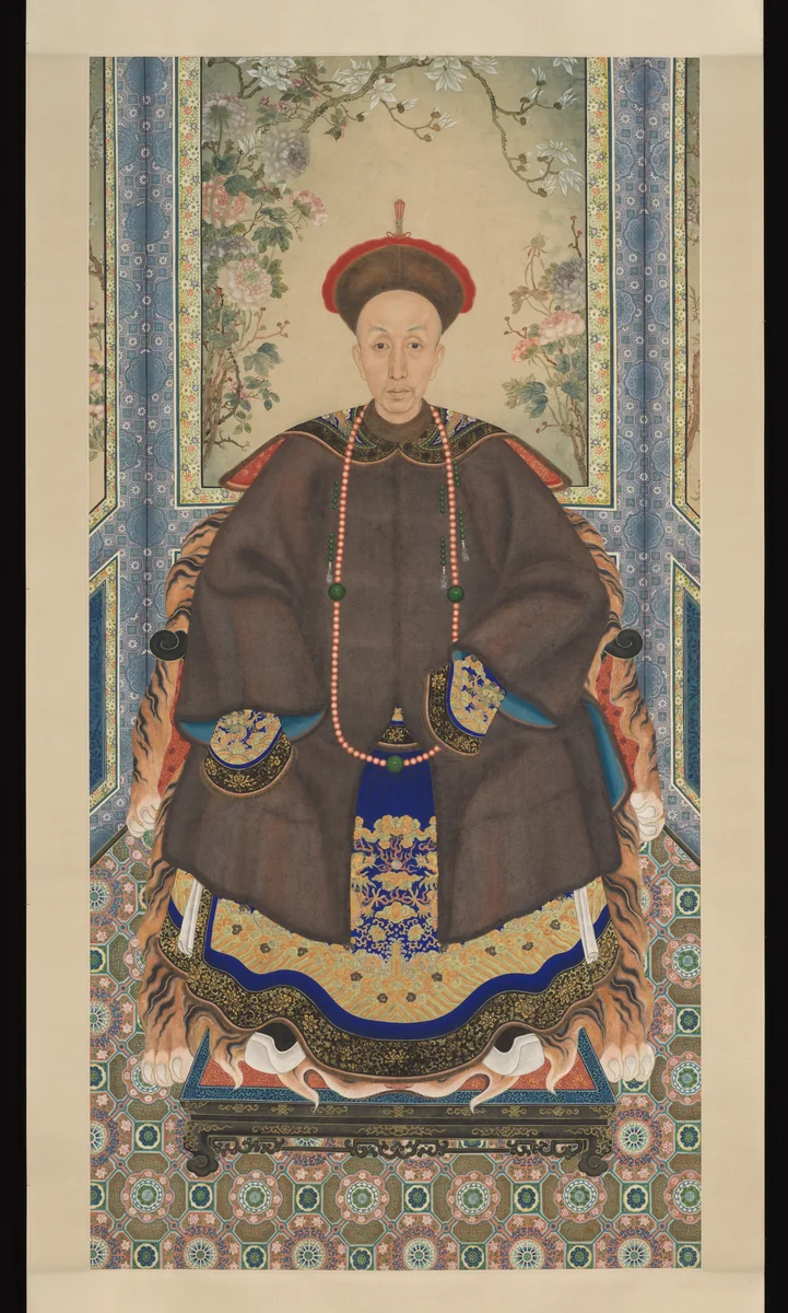 Portrait of a man in court robes with fur surcoat by Unidentified Artist, painting, 1768-1833