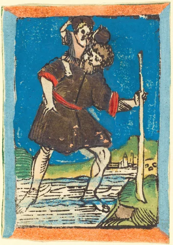 Saint Christopher by German 15th Century, print, 1480