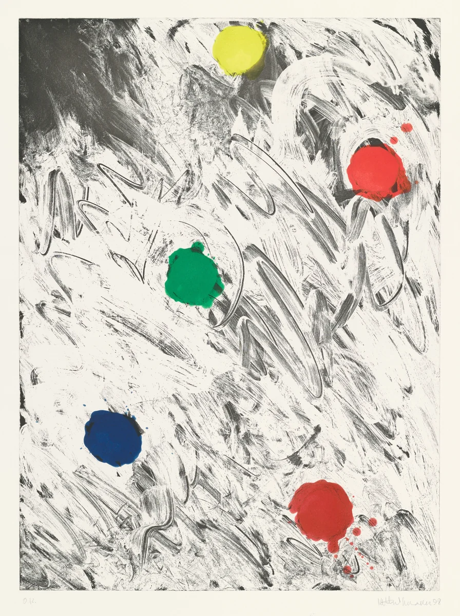 Graffiti by Mary Heilmann, print, 1998